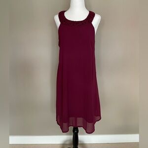Another Story Medium Maroon Baby Doll Dress